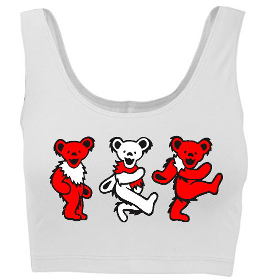 Game Day Teddies Tank Crop Top (Available in 2 Colors)