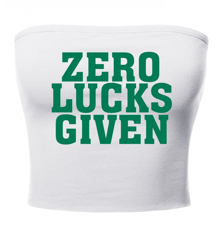 Zero Lucks Given Tube Top (Available in 2 Colors)