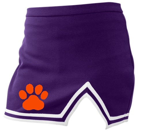 Big Paw Print A-Line Notched Cheer Skirt