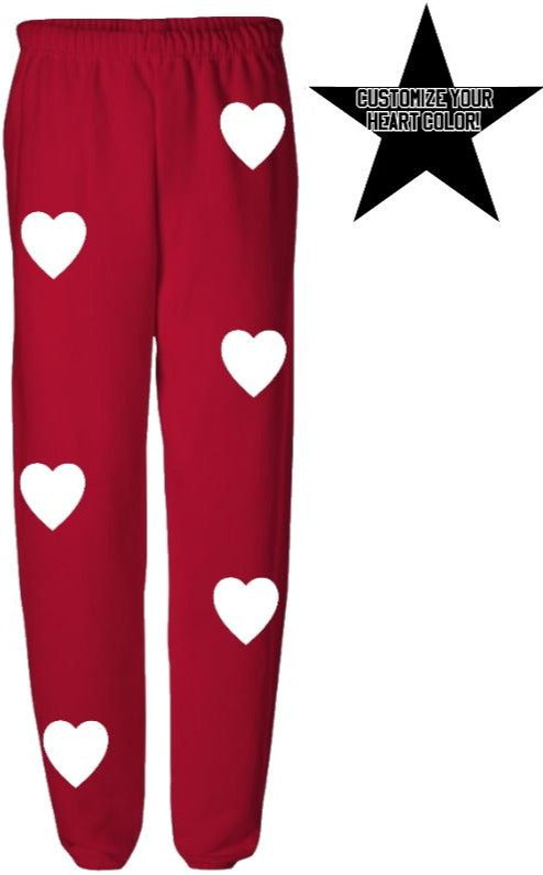 Custom Red Heart Sweats- Customize Your Heart Color!