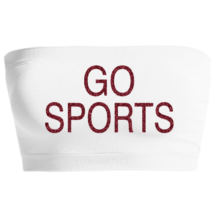 Go Sports Glitter Seamless Bandeau (Available in 2 Colors)