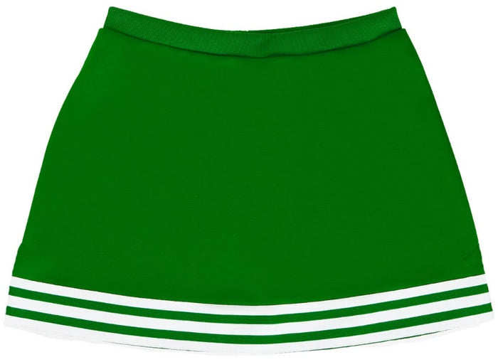 Kelly Green & White A-Line Cheer Skirt