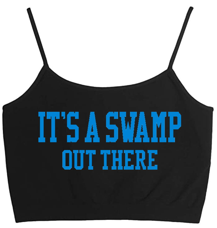 It's A Swamp Out There Seamless Crop Top (Available in 2 Colors)