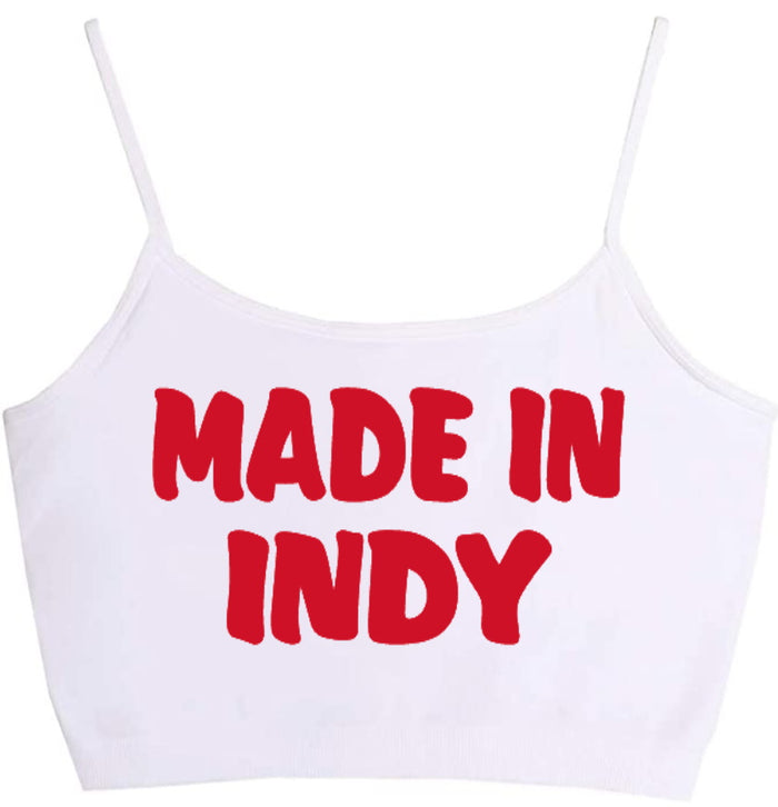 Made In Indy Seamless Crop Top (Available in 2 Colors)