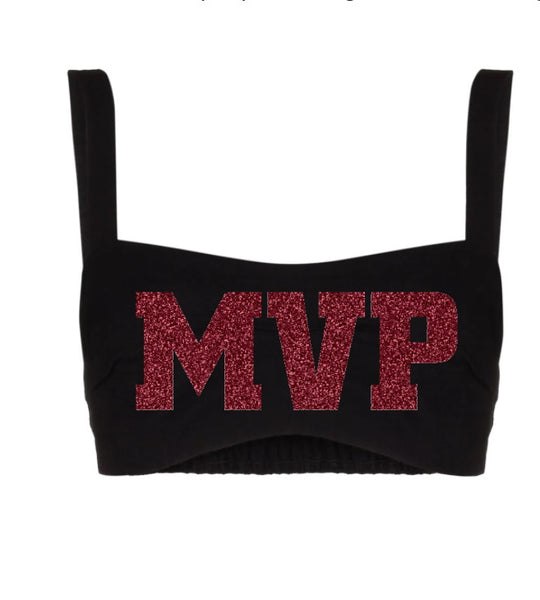 MVP Glitter Seamless Bandeau (Available in 2 Colors) – Gameday Bae