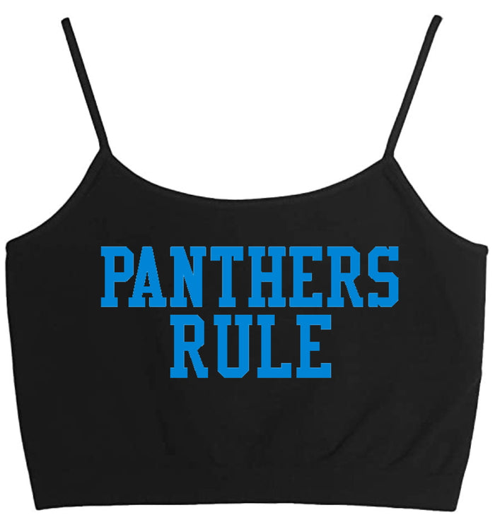 Panthers Rule Seamless Crop Top (Available in 2 Colors)
