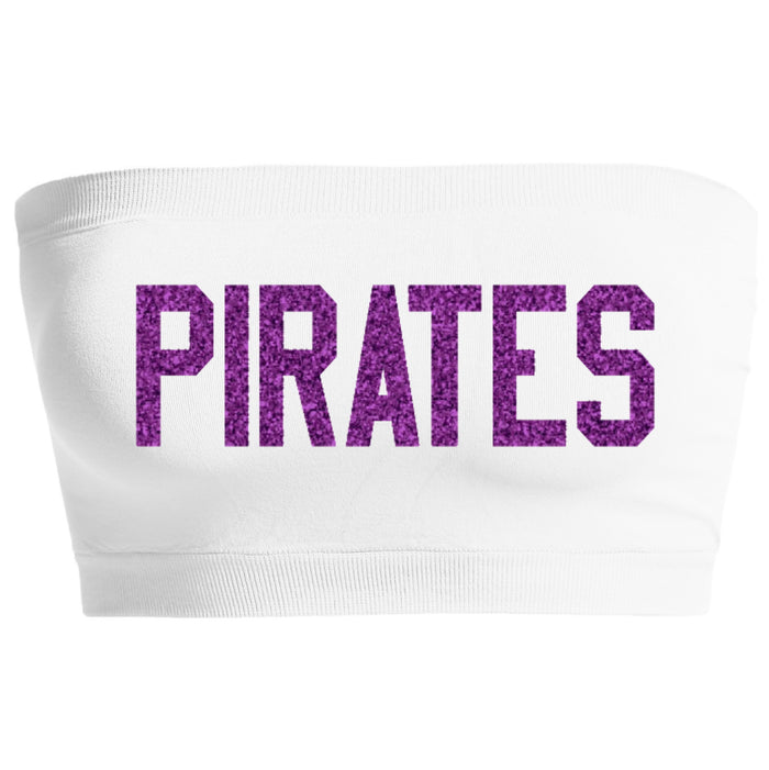 Pirates Glitter Seamless Bandeau (Available in 2 Colors)