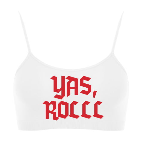 YAS, ROLLL Seamless Spaghetti Strap Super Crop Top (Available in 2 Colors)