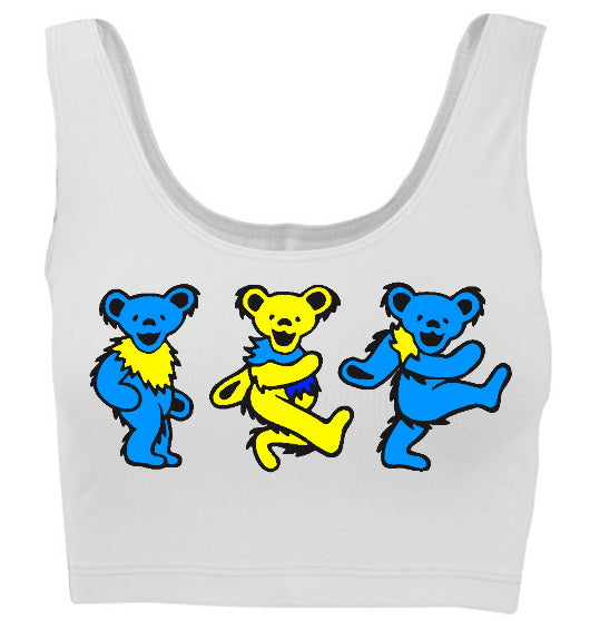 Game Day Teddies Tank Crop Top (Available in Two Colors)