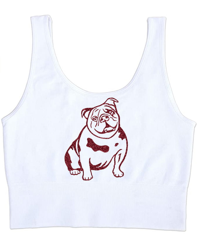 Dogs Gone Wild Glitter Seamless Tank Crop Top (Available in 2 Colors)