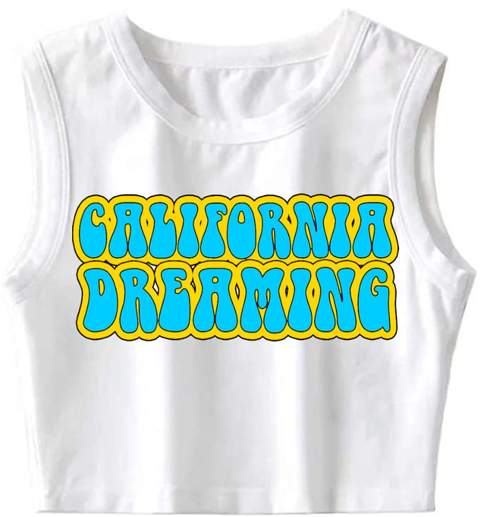 California Dreaming The Ultimate Sleeveless Crop Top (Available in 2 Colors)