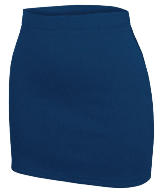 Navy A-Line Fitted Cheer Skirt