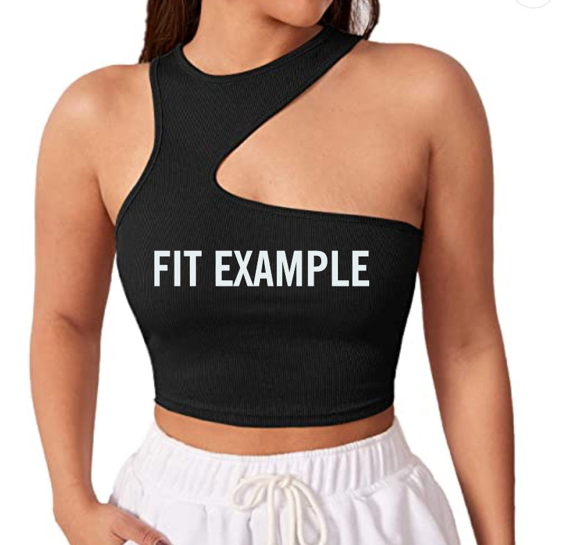 Gameday Stars Cut Out Ribbed Crop Top