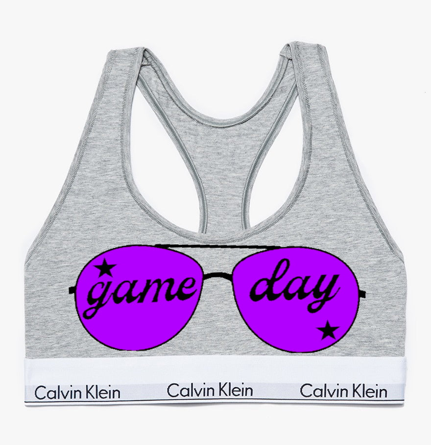 Game Day Cotton Bralette (Available in 2 Colors)
