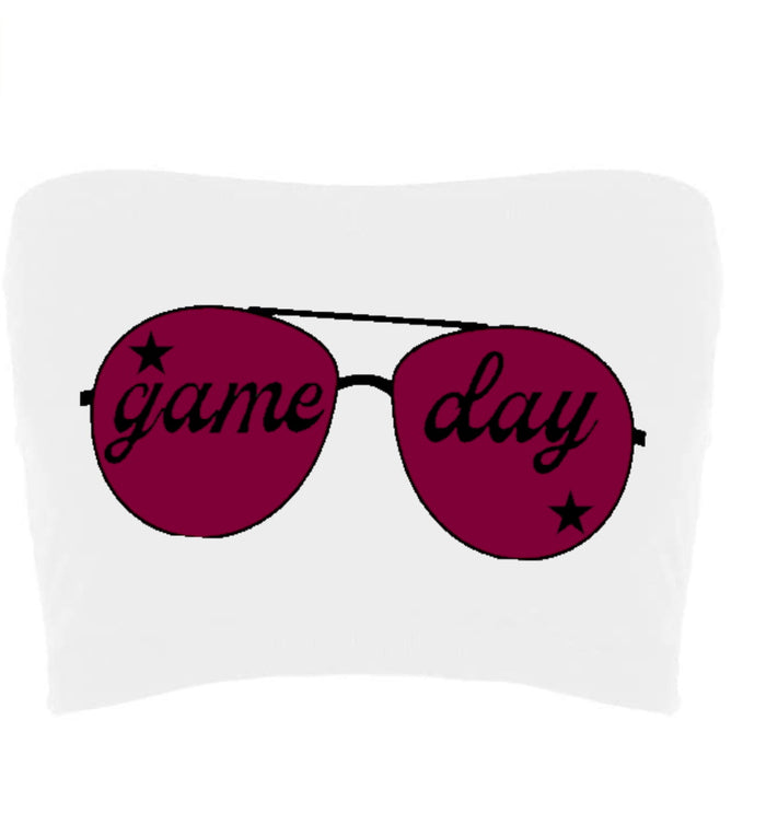 Game Day Shades Seamless Crop Tube Top