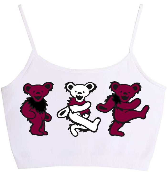 Game Day Teddies Seamless Crop Top (Available in 2 Colors)