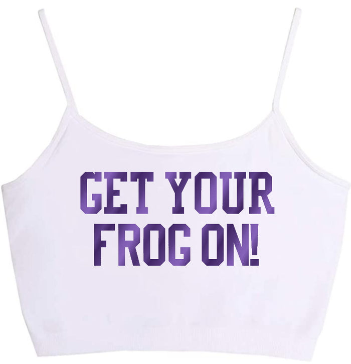Get Your Frog On! Seamless Crop Top (Available in 2 Colors)