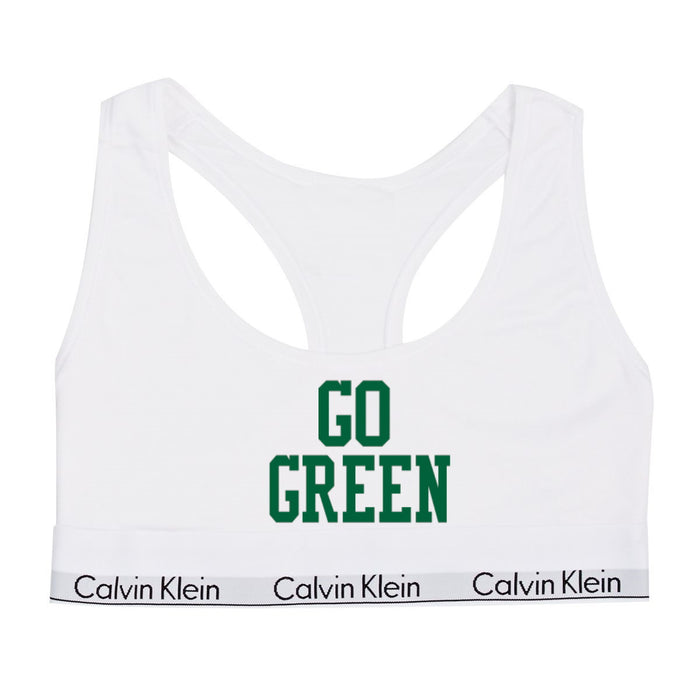 Go Green Glitter Cotton Bralette