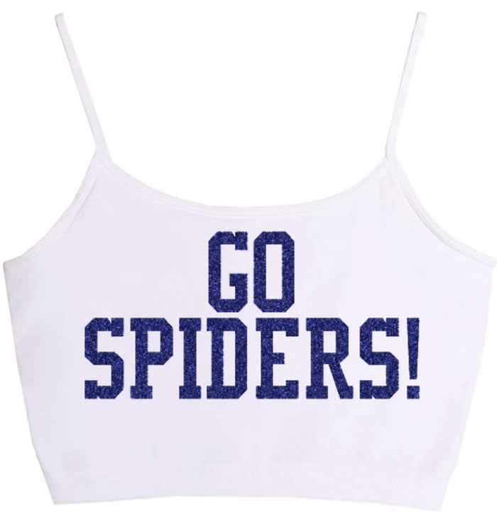 Go Spiders Glitter Seamless Crop Top