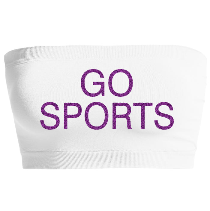 Go Sports Glitter Seamless Bandeau (Available in 2 Colors)