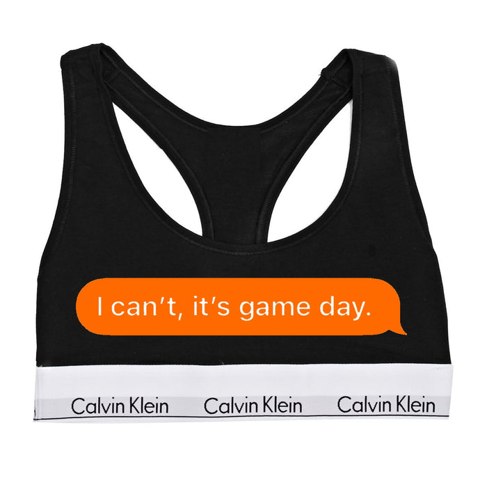 I Can't, It's Game Day. Cotton Bralette (Available in 2 Colors)