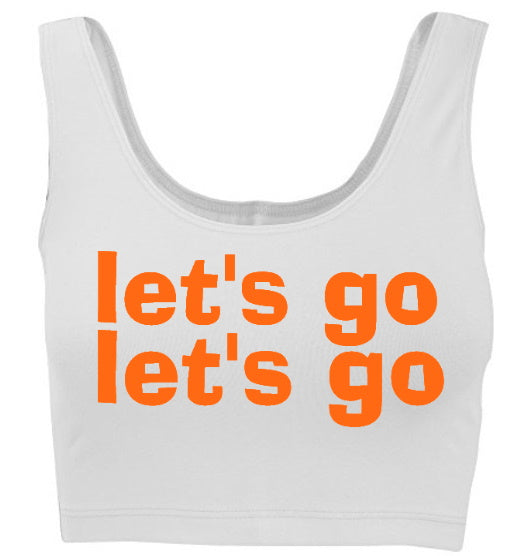 Let's Go Let's Go Neon Tank Crop Top (Available in 2 Colors)