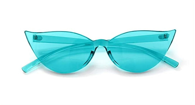 Light Blue Rimless Cat Eye Glasses