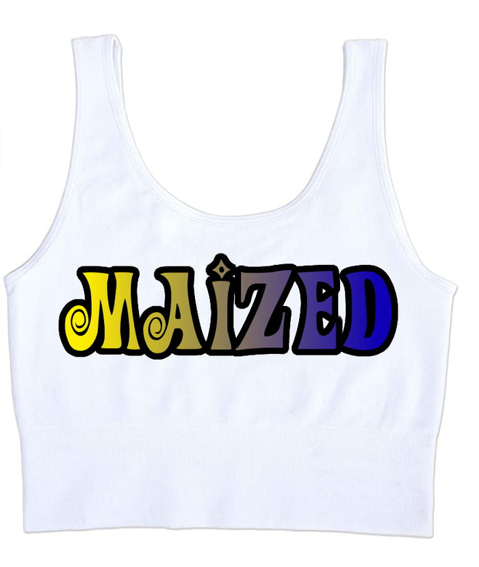 Maized Retro Seamless Tank Crop Top (Available in 2 Colors)