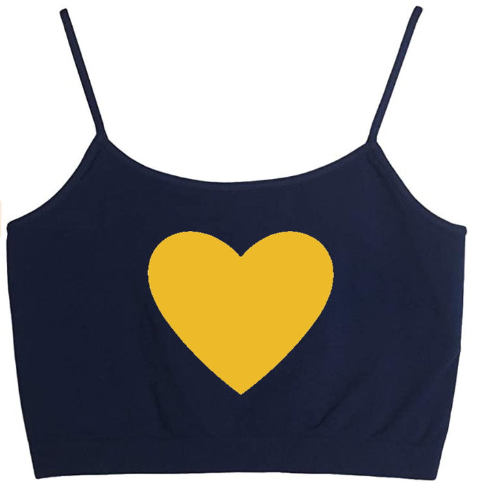 I Heart Game Day Seamless Crop Top (Available in 2 Colors)