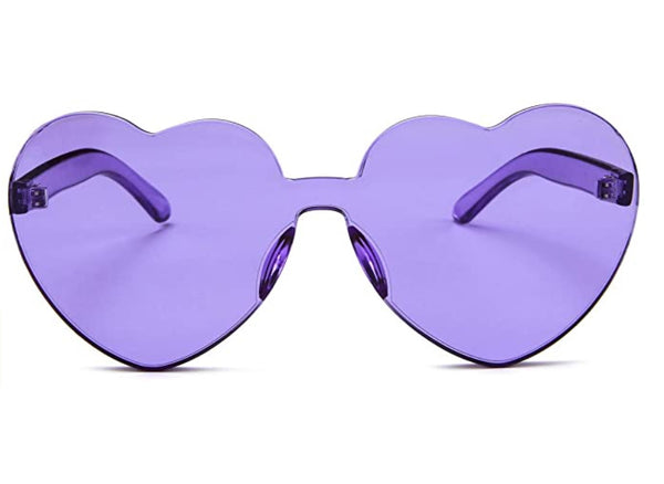 Purple Heart Shaped Sunglasses – Gameday Bae
