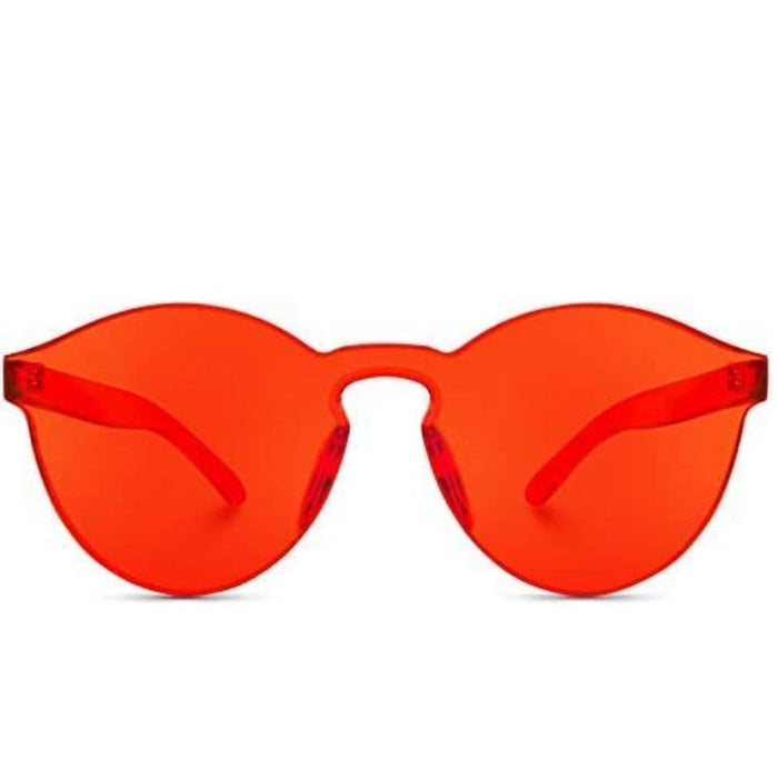 Red Frameless Glasses
