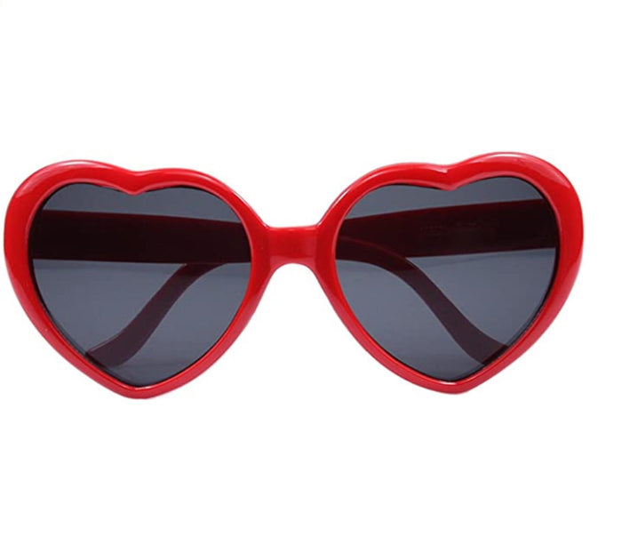 Red Oversized Heart Sunglasses