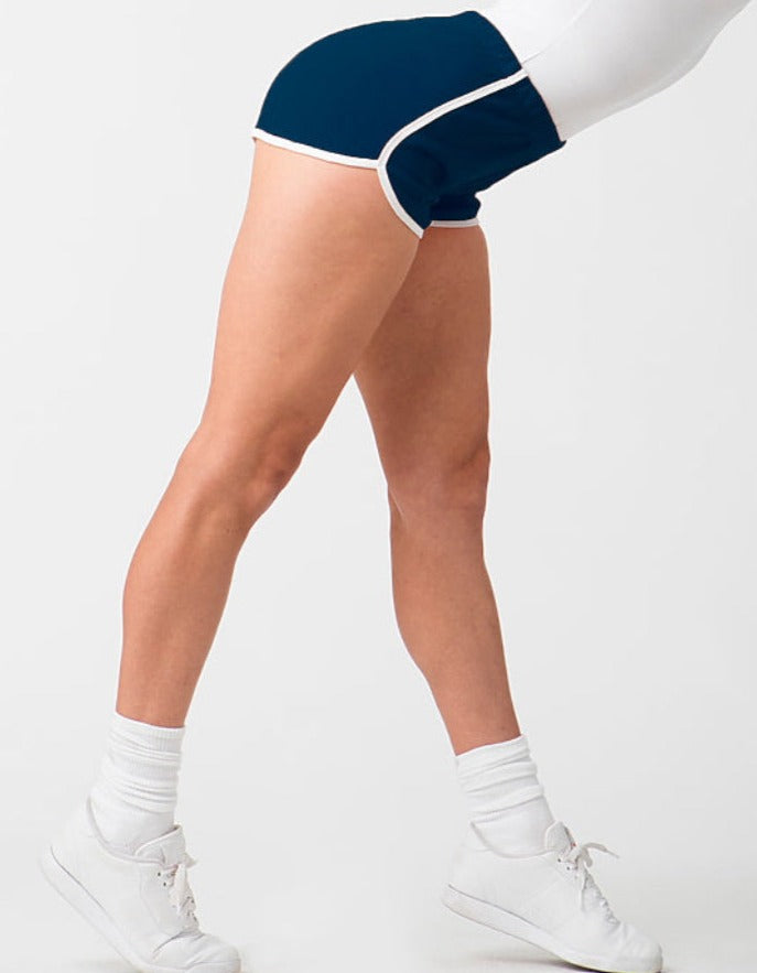 Navy Ringer Shorts