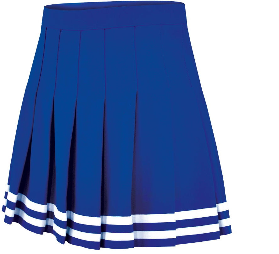 Royal Blue Knife Pleat Cheer Skirt