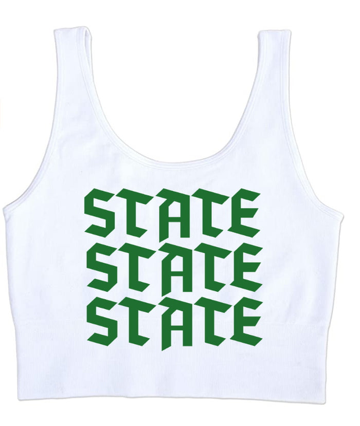 State State State Seamless Tank Crop Top (Available in 2 Colors)