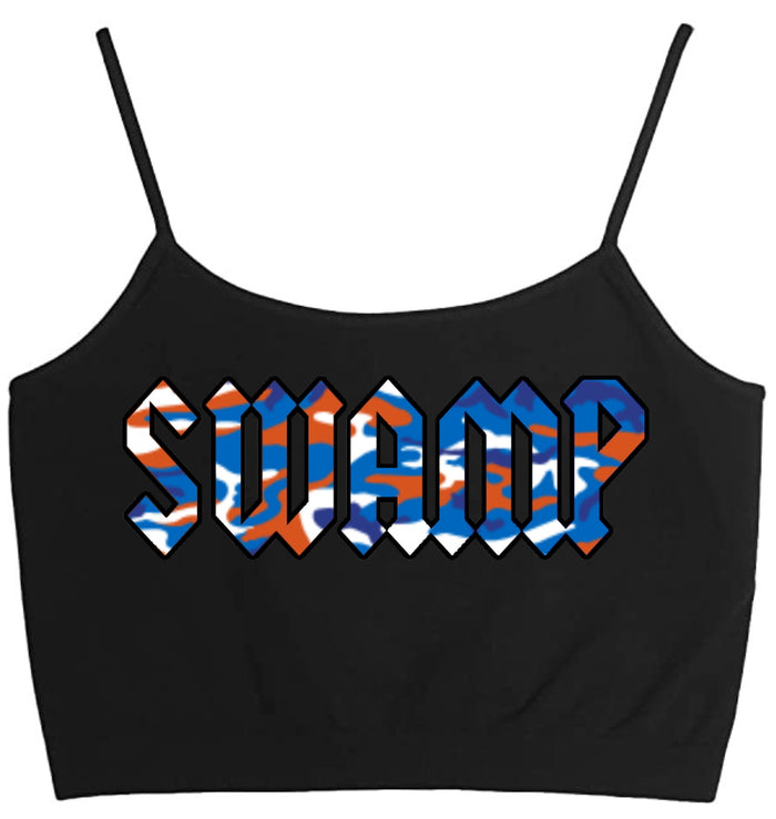 Swamp Camo Seamless Crop Top (Available in 2 Colors)