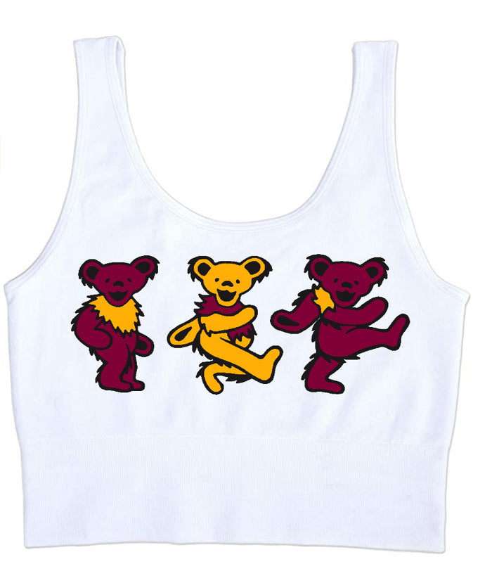 Game Day Teddies Seamless Tank Crop Top (Available in 2 Colors)