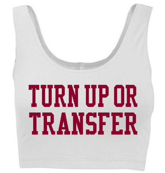 Turn Up Or Transfer Tank Crop Top (Available in 2 Colors)