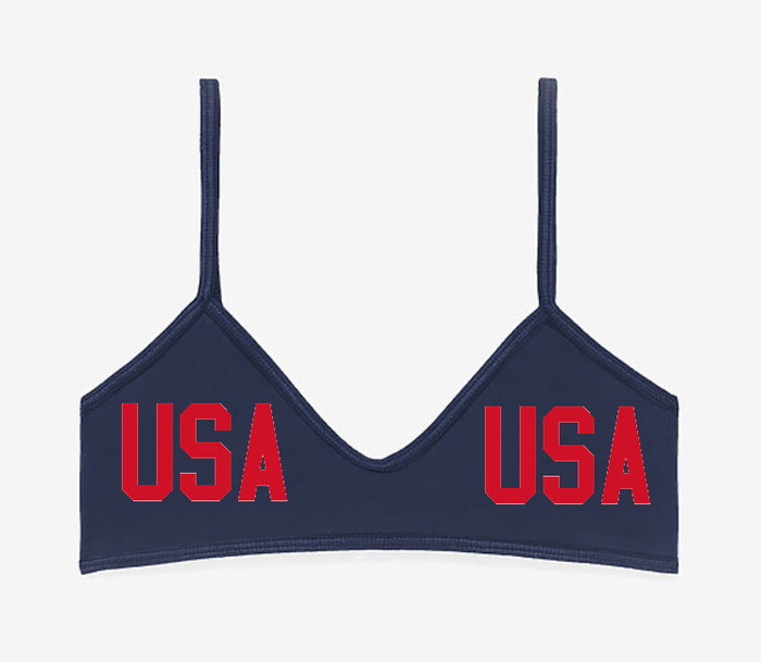 USA USA Bralette (Available in 2 Colors)