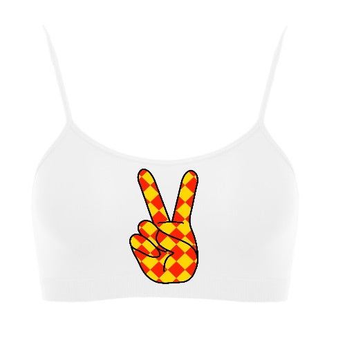 Victory Seamless Spaghetti Strap Super Crop Top (Available in 2 Colors)