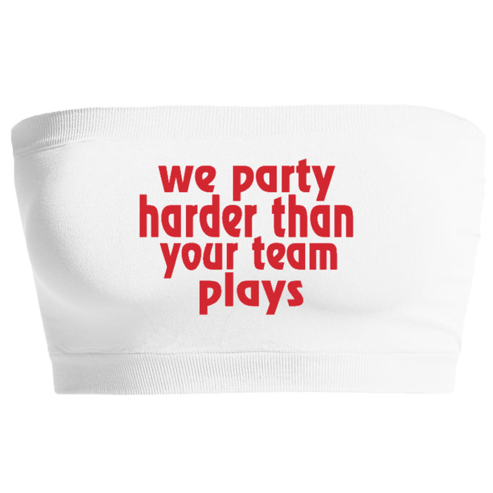 We Party Harder Seamless Bandeau (Available in 3 Colors)