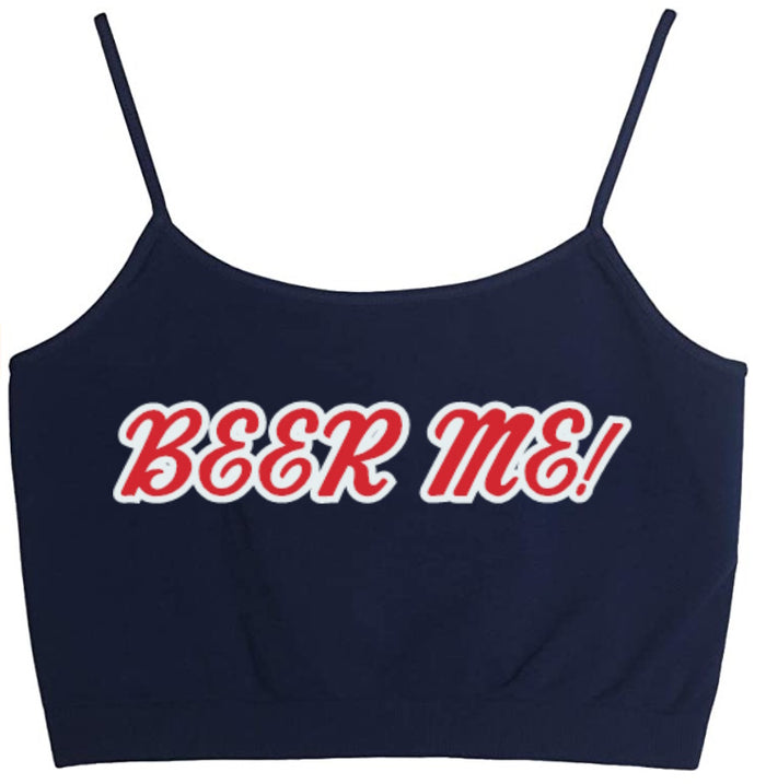 Beer Me! Seamless Crop Top