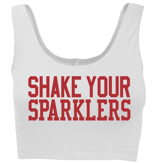 Shake Your Sparklers Tank Crop Top