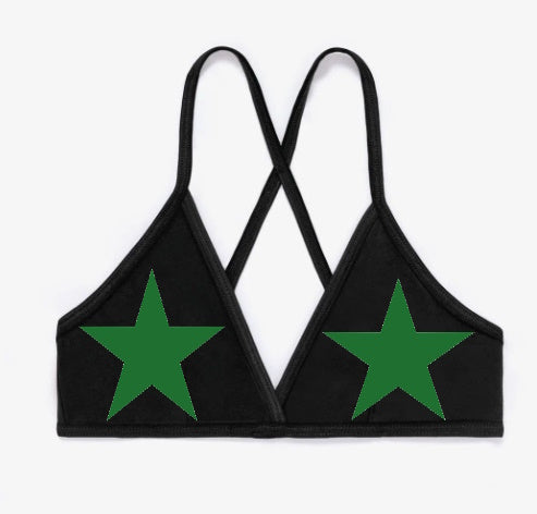 Green & White Sporty Skort