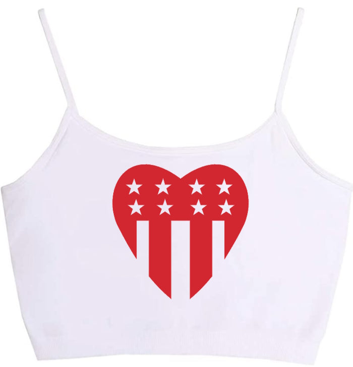 Heartbeat of America Seamless Crop Top