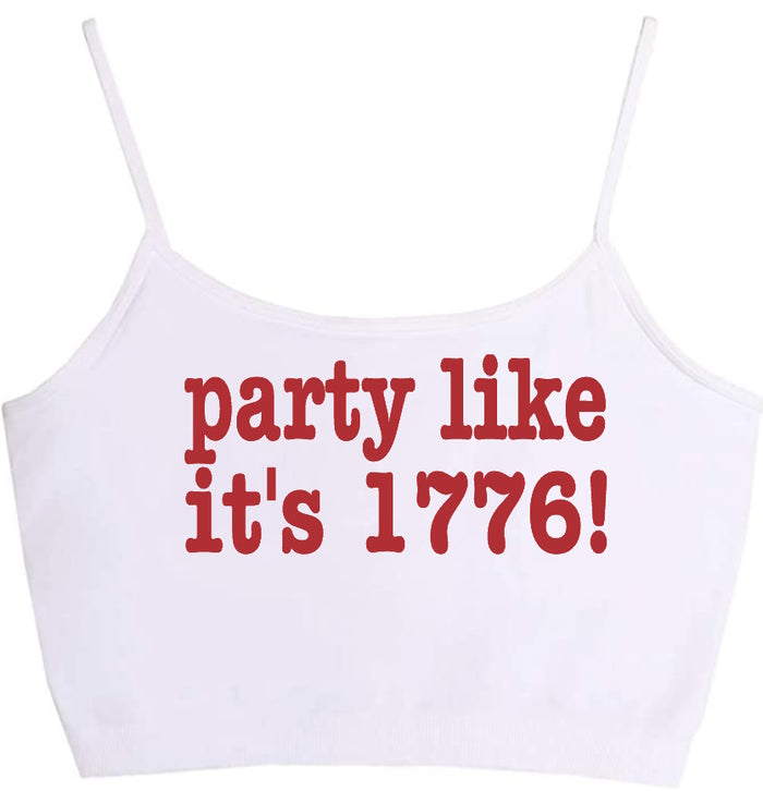 Party Like It's 1776! Seamless Crop Top (Available in 3 Colors)