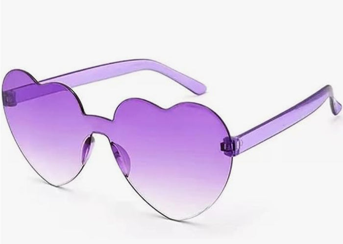 Purple Gradient Heart Sunglasses