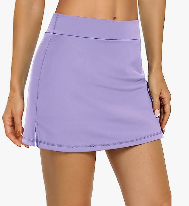 Purple Cheer Skirt w/ Built In Shorts