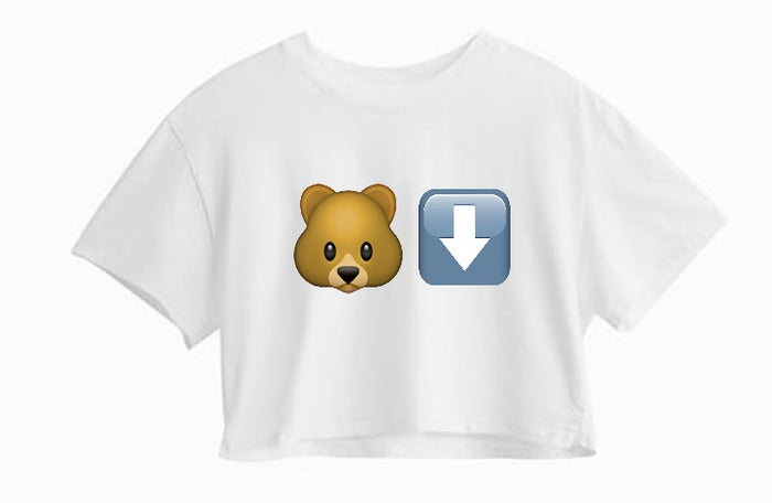 Bear It Raw Hem Crop Tee (Available in 2 Colors)