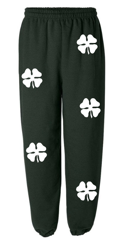 Four Leaf Clovers Green Sweats